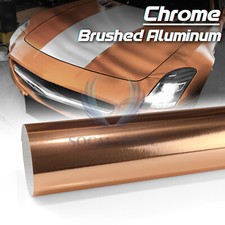 Premium Chrome Brushed Aluminum Steel Car Vinyl Wrap Sticker Decal Air Release
