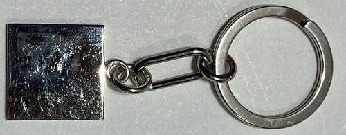Vintage Dooney & Bourke Chromo Logo Key Chain Ring Fob - Picture 3 of 3