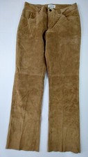 Hugo Buscati Collection 100 Leather Pants Womens Size 12 Tan Brown