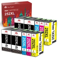 T252XL 252XL 252 XL Ink Cartridges For Epson WorkForce WF-3640 7710 7620 7720