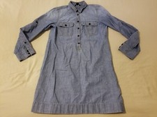Womens J. Crew Dress S Small Blue Cotton