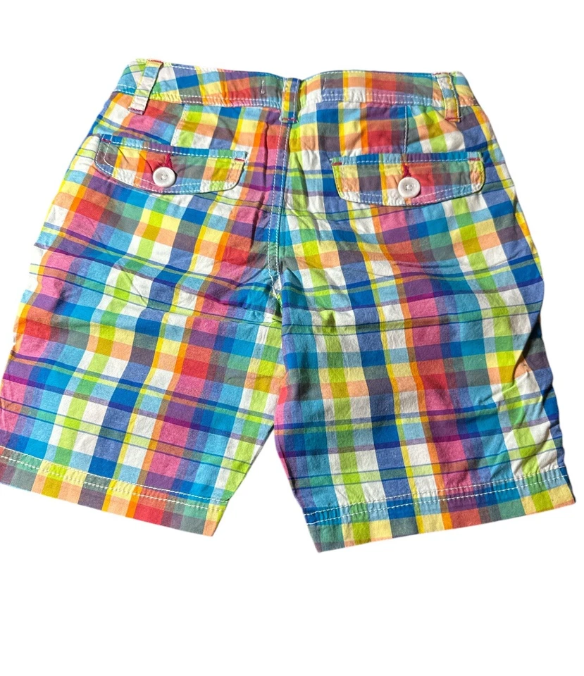 P.S. Aeropostale 8 码女孩彩虹格子短裤,夏季非常可爱 — 第 2/2 张图片