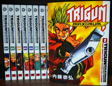 TRIGUN MAXIM Manga Vol 1-14 Set Completo (FINE) di Ysuhiro Nightow Fumetto Inglese