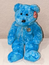 TY Beanie Buddy Classy The Bear/ Blue 13" Tall '2003 NWT