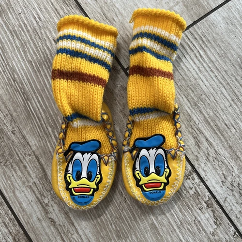 Mickey Mouse Club: Donald Duck Child's Size 4 1/2 Shoes Slippers Sock No. 54211