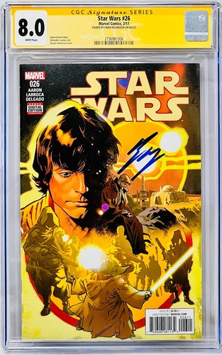 Ewan McGregor Signed CGC Signature S Graded 8.0 Star Wars #26 Marvel Comics