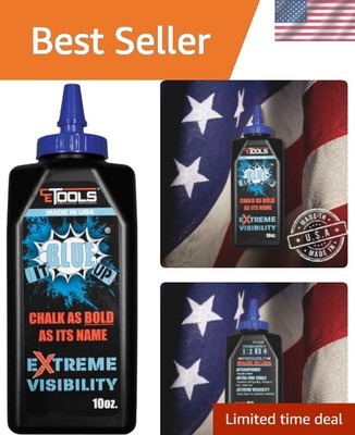 EXTREME VISIBILITY Ultra-Fine Blue Marking Chalk - 10 oz for Professionals