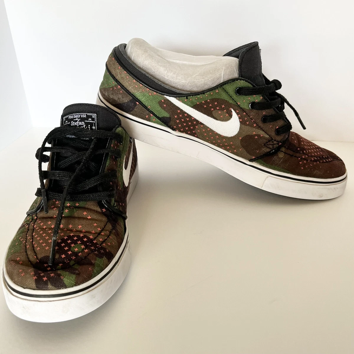 Nike Mens 9.5 Zoom Skateboarding Shoes Camo | eBay