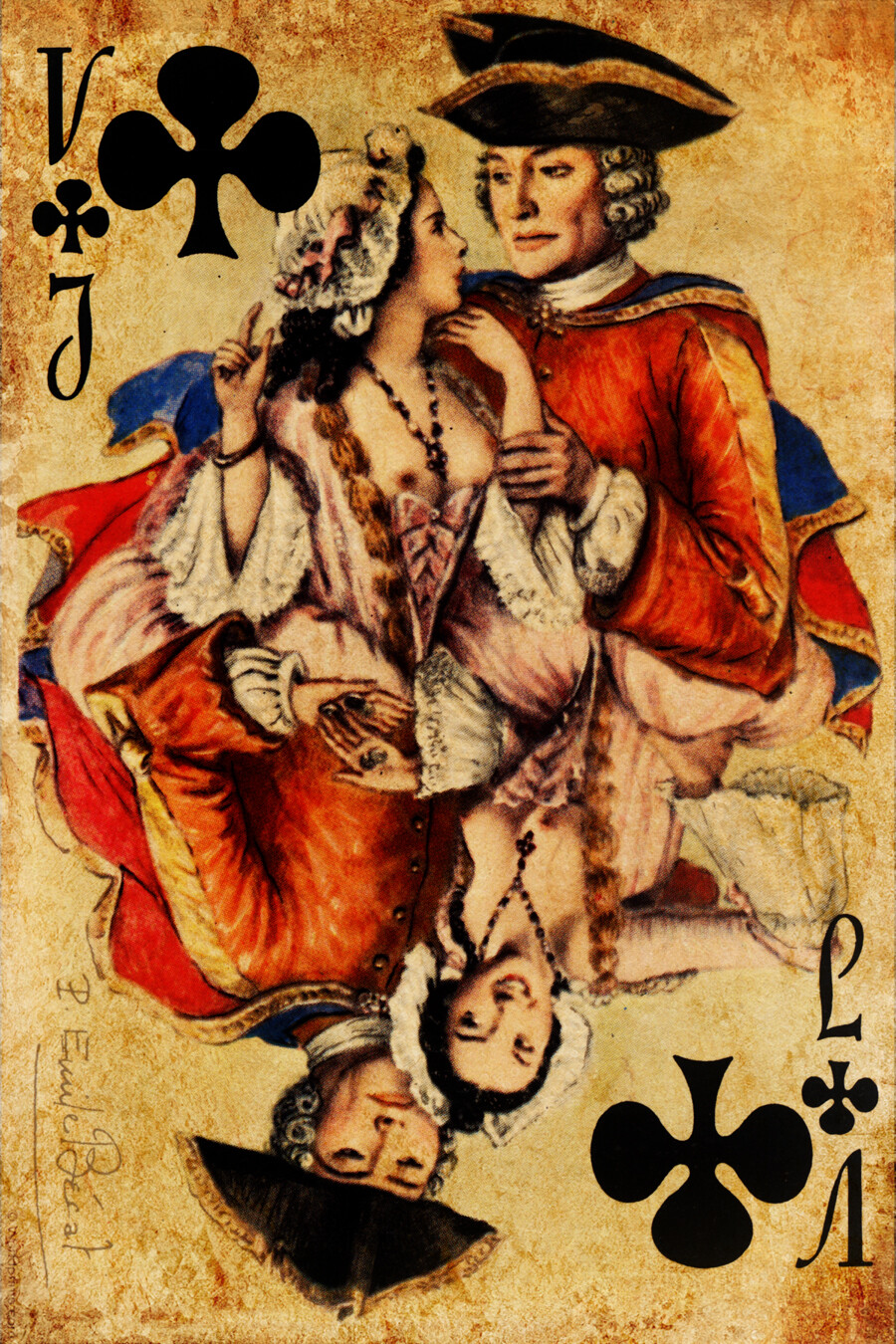 Playing Card Poster - Jack of Clubs #6 Canvas Art Poster 16