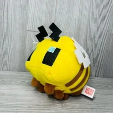 Minecraft mojang Bee Plush Stuffed Toy doll 4x7 2021 Mattel toy stuffed animal