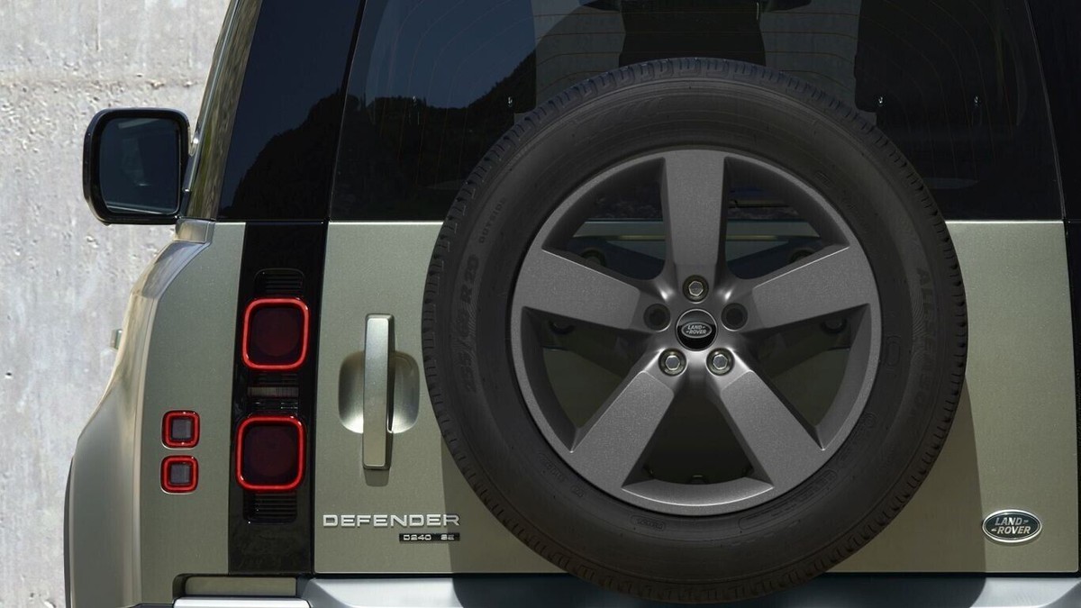 Factory Land Rover Defender Wheel Tire Spare Gray OEM 20 in Gray