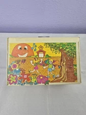 Vintage General Box Company Pencil Pen Marker Craft Box Sunrise Sun Kids 1980's 