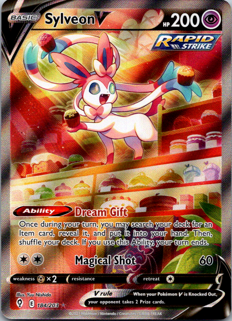 Pokemon TCG Sylveon V Alt Art Evolving Skies 184/203 Holo Ultra