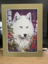 White Wolf Diamond Painting 13" x 17"