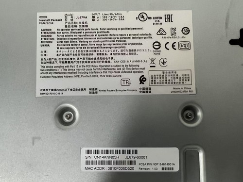 Conmutador de puertos HP Aruba JL679A 6100 12x 1GB RJ45 PoE y 2x 10GB SFP+ JL679-60001 - Imagen 9 de 9