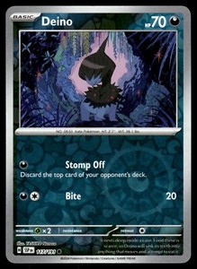 DEINO [FOIL] - 117/191 - SURGING SPARKS SSP EN POKEMON REVERSE HOLO - NM