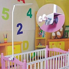 Crib Canopy Holder Adjustable Clip-On Stand Bracket for Crib Bed Mosquito Net