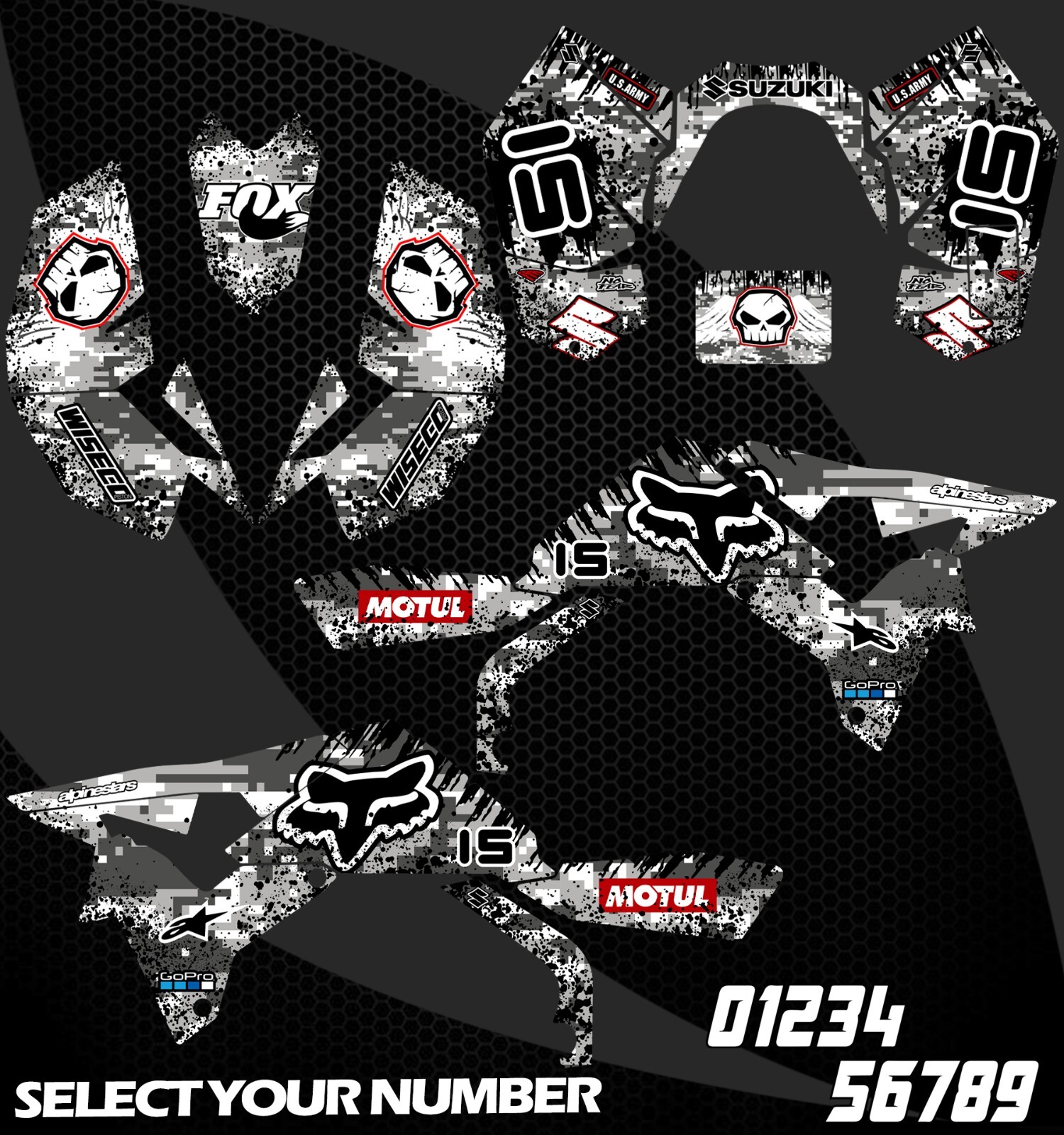 Kit Autocollants Graphiques Pour Suzuki LTR 450 ATV 2006-2012 - Neuf, Garantie 60 Jours