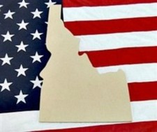 Wood Idaho Shape, State Cutout, MDF Wood Cutout, Wooden Paintable Craft