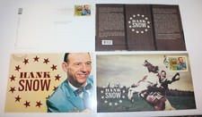 POSTCARD & First Day Cover Canada MINT set HANK SNOW