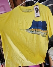NAUTICA Branded Pacific Sailfish Adult Tee Shirt Size 2X New!