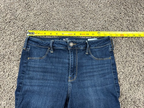 Leggings Hollister Jeans Curvy tiro alto para mujer talla 9S azul denim elástico - Imagen 9 de 14