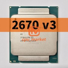 Intel Xeon E5-2670 v3 SR1XS 2.30GHz Cache 12 Cores 30MB LGA2011-3 CPU Processor