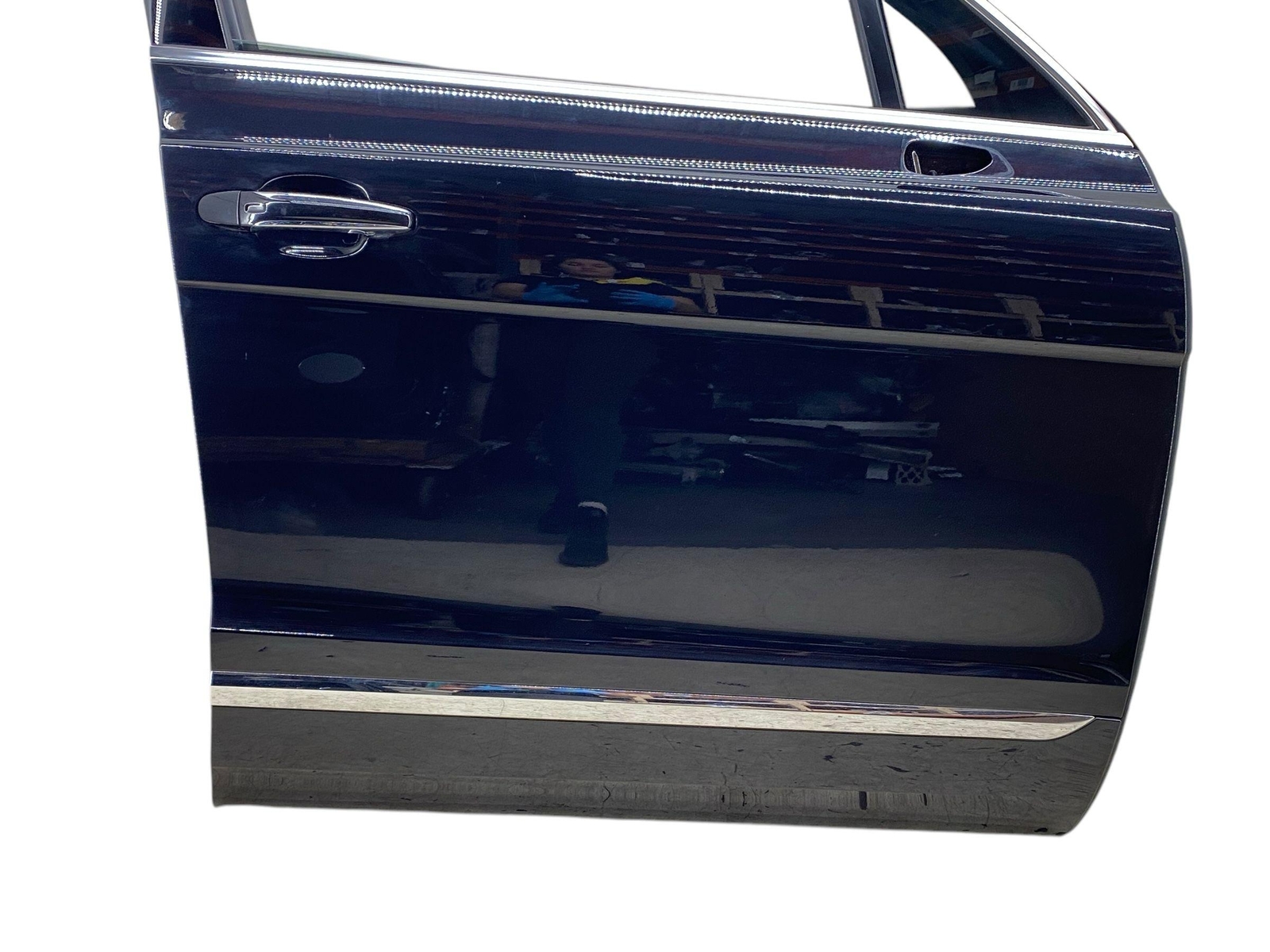 2016-2020 BENTLEY BENTAYGA OEM FRONT RIGHT PASS DOOR SHELL ONYX BLACK W/ HANDLE