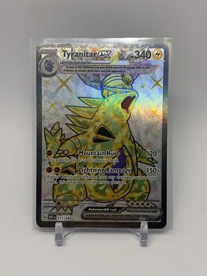 211 197 pokemon card Pokémon Tyranitar Ex Full Art Tera 211/197 Scarlet And Violet OBSIDIAN  FLAMES