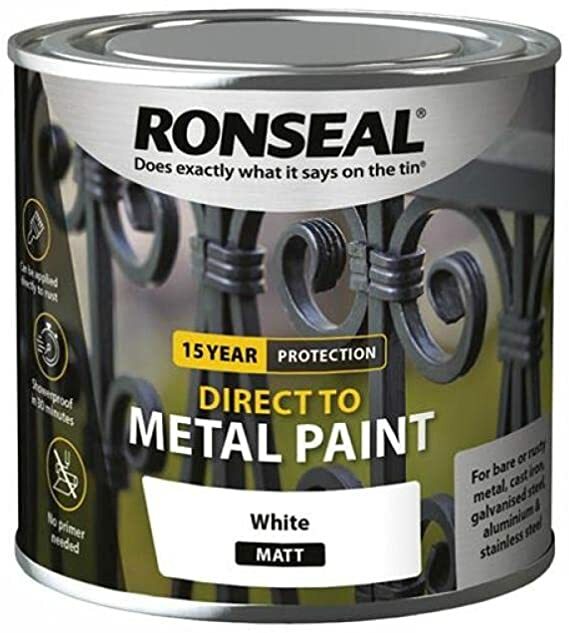 Ronseal Direct to Metal Rust Garden Shed Fence Interior Exterior Paint All sizes