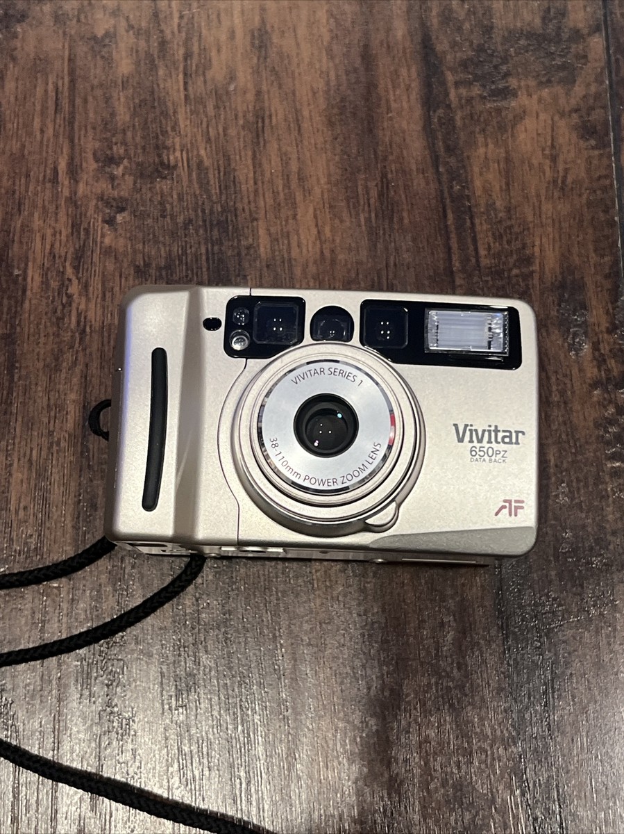 Vivitar 650PZ Data Back AF Point & Shoot 35mm Film Camera Quartz