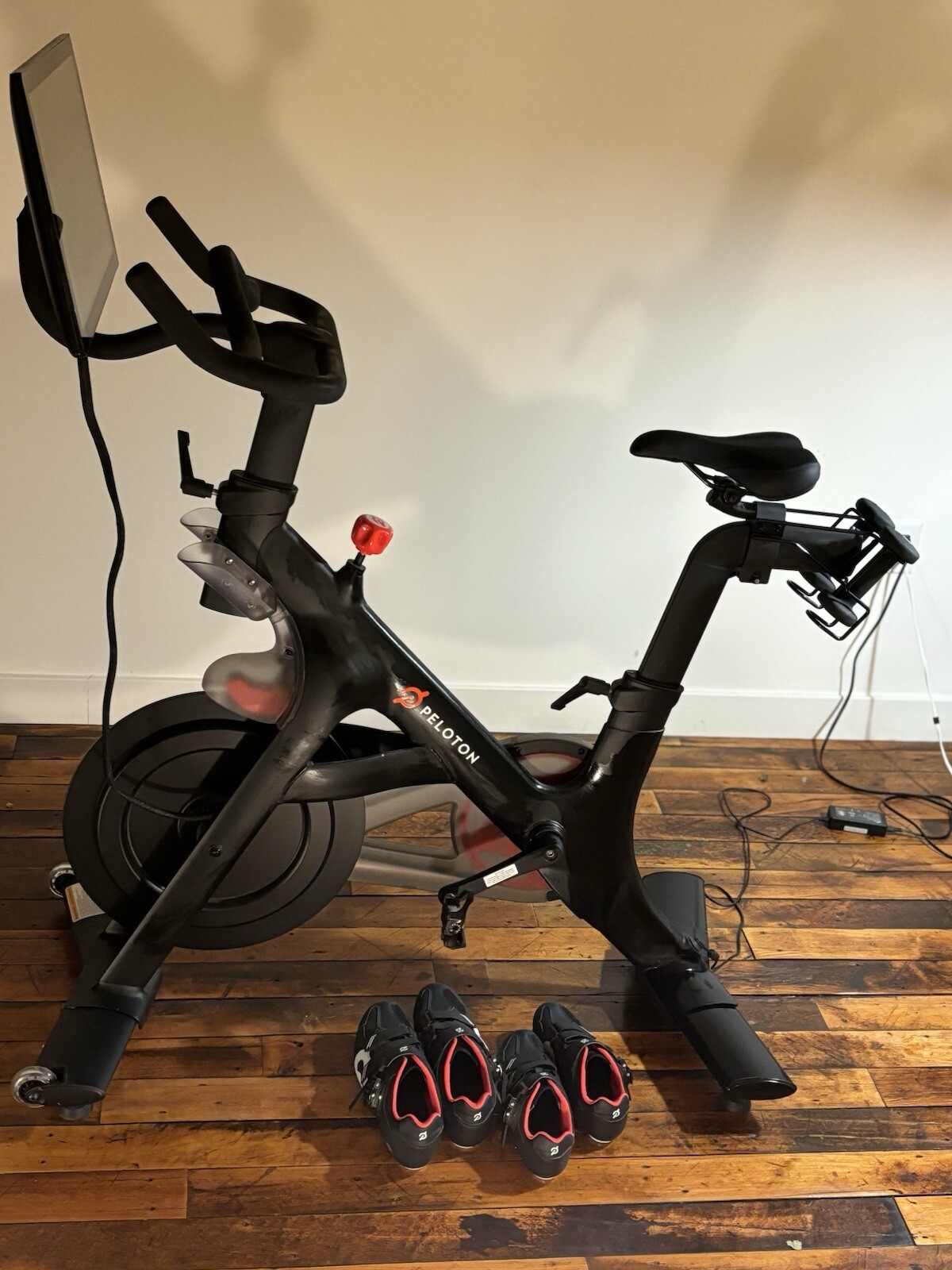 Peloton bike (Two Sets Of Shoes size 46 And 40)