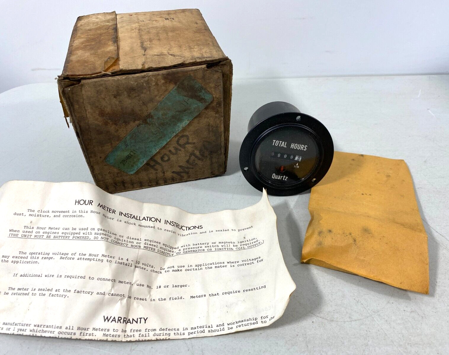 Danaher Controls 28-H771 General Time Hour Meter 4-50V NOS