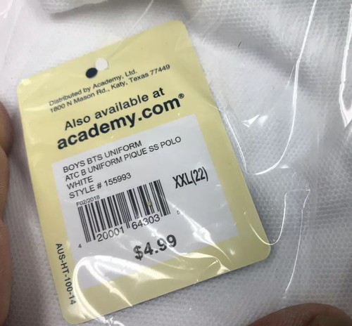 Austin Trading Co Boys SizeXXL 22 Polo Shirt White Lot Of 6 - Picture 2 of 4