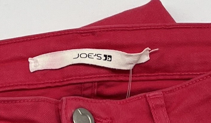 Pantalones de mezclilla Joe's 'The Skinny' tiro medio mezcla de algodón en rosa oscuro talla 27 Foto 3 de 4