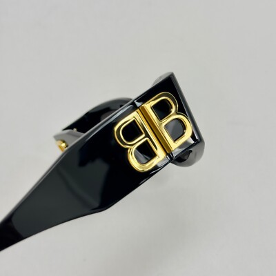 BALENCIAGA BOSSY Cat 0321 Black Fashion Geometric Unisex Sunglass