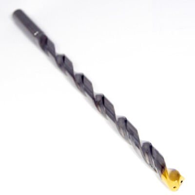 Seco 44651 Carbide Coolant Extra-Length Drill 3/8'' 136° TiAlN & TiN SD216A