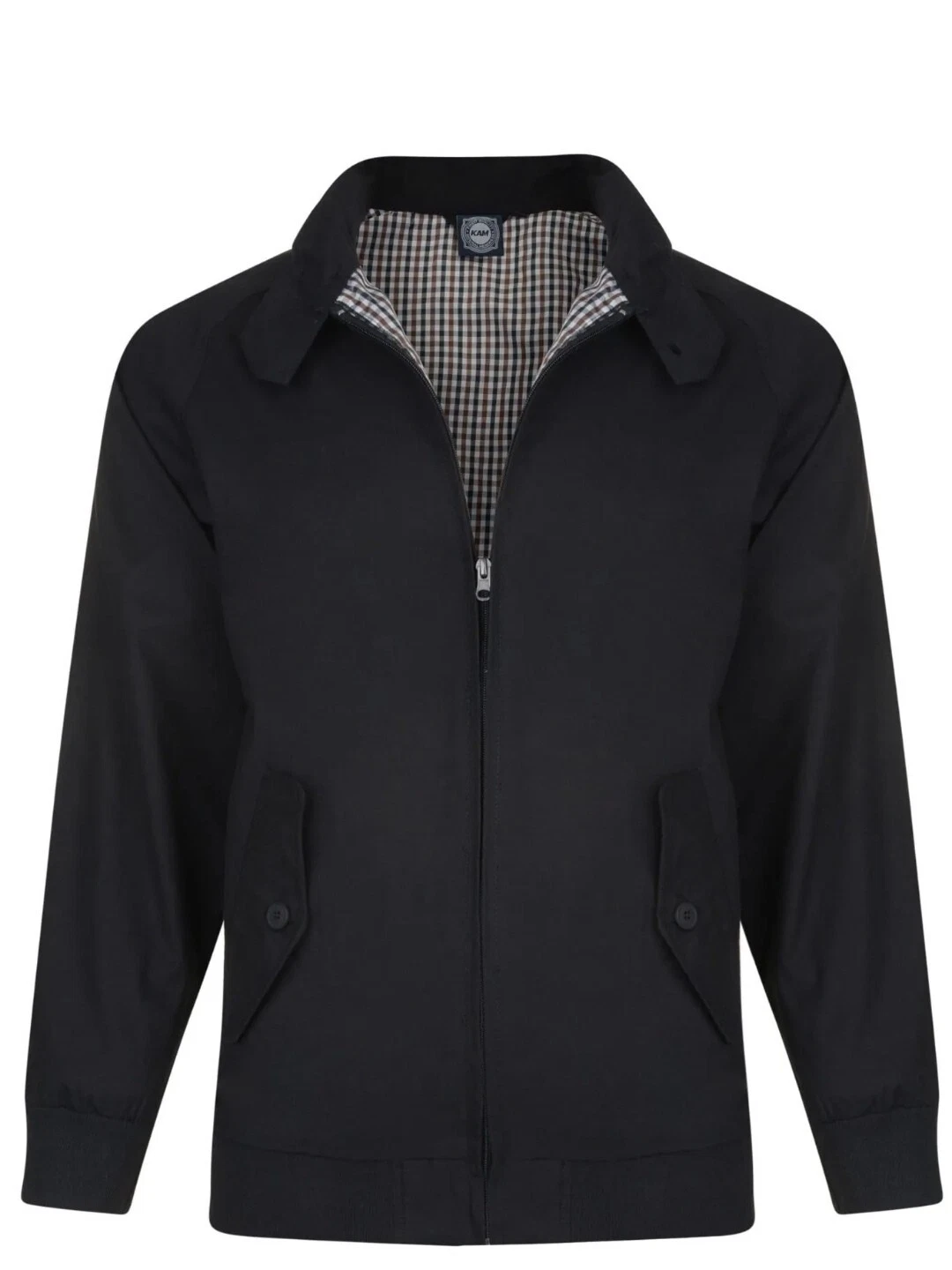 KAM MOD HARRINGTON JACKET BLACK 2xl 3xl 4xl 5xl 6xl 7xl 8xl