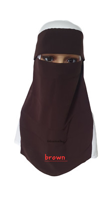 NEU WEICH BESCHEIDEN NIQAAB NIQAB NIKAB BURKA SCHLEIER HIJAB GESICHTSBEDECKUNG ATMUNGSAKTIV