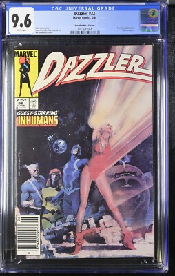 Dazzler #32 1984 CANADIAN Variant Price Only 1 Census Sienkiewicz Cover CGC 9.6