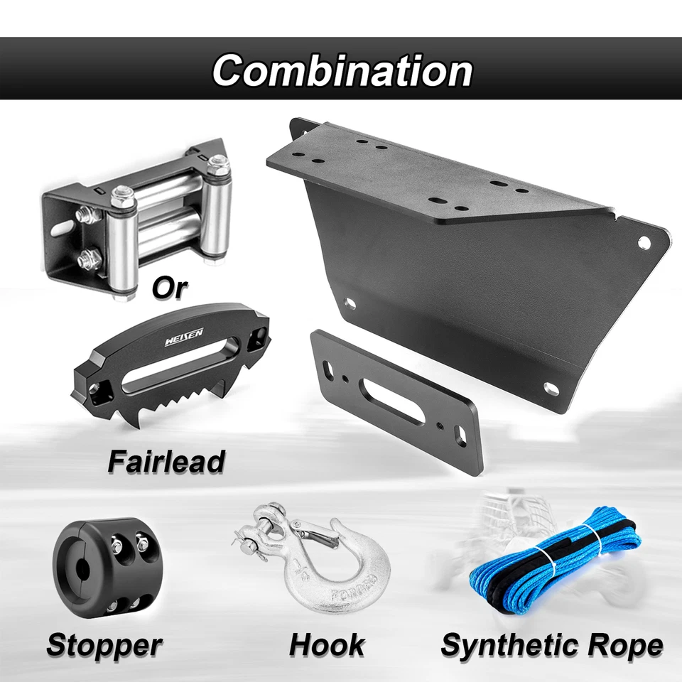 Soportes de montaje de cabrestante de acero para Polaris Ranger XP 900 / XP 900 Crew 2013-2019 Foto 4 de 4