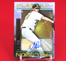 A.J. AJ Puk Platinum Precision AUTO /25 RC 2020 Bowman Platinum