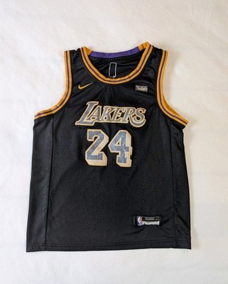 Nike Swingman Lakers #24 Kobe Bryant Jersey Black Mamba City