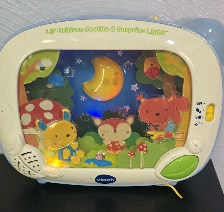 Vtech Lil Critters Soothe Surprise Light Proyector musical de cuna Juguete para bebé  Foto 2 de 4