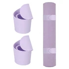 2Pcs Yoga Mat Strap Slap Band One Snap Yoga Mat Slap Band, Light Purple
