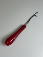 Vintage Boye Latch Hook Tool Red Handle Rug Making Knitting Crochet Craft 6  