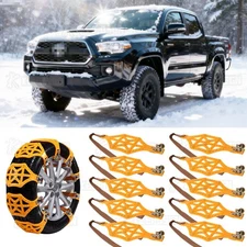 For Toyota Tacoma 10PCS Universal Winter Snow Mud Anti-skid Tire Chains Tendon