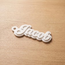 Custom Name Keychain 3D Printed Personalized Keyring Luggage Bag Tag Adult Gifts