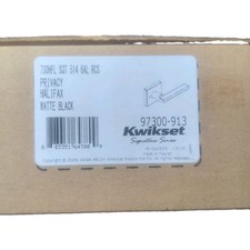 Kwikset Halifax Privacy Door Lever Matte Black Reversible