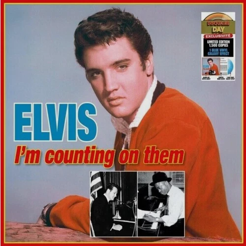 ELVIS PRESLEY - I'm Counting On Them. Blue Galaxy Vinyl LP. RSD24. New & Sealed.